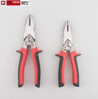 6&quot; Double Joint Wire Pliers, Made of Cr-V, Fine Polish, TPR Handles, Compound Labor-Saving Pliers, Compound Long Nose Pliers, Long Nose Pliers, Pliers