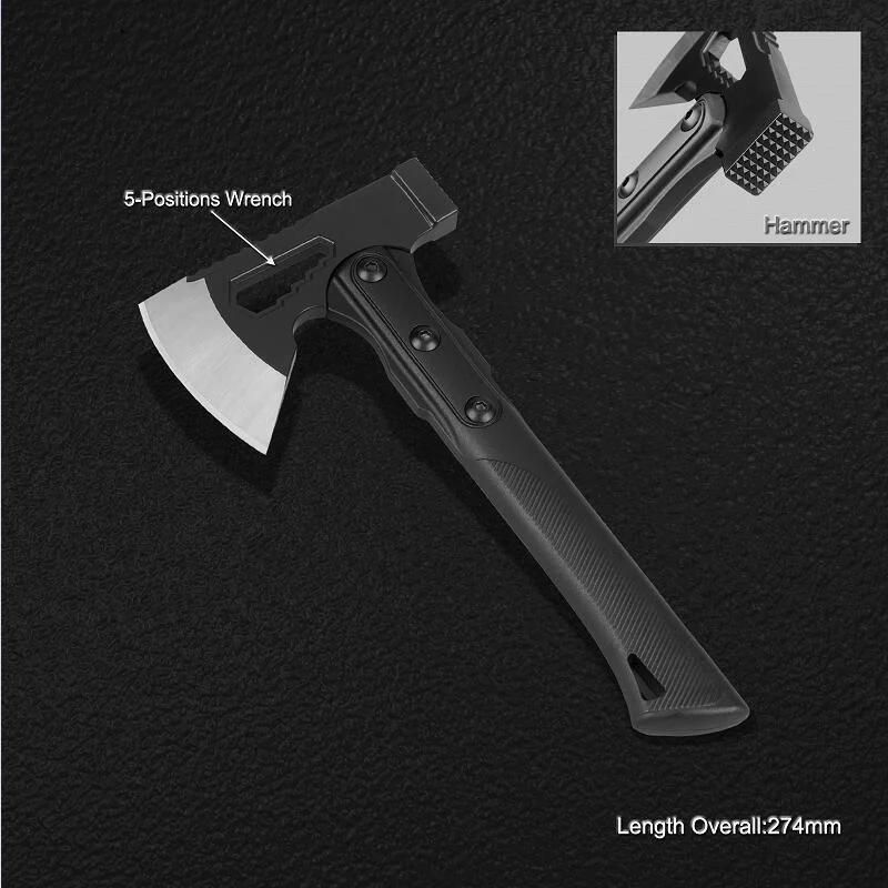 Stainless Steel Home Tool, Multi-Functional Axe and Wrench (#8519)