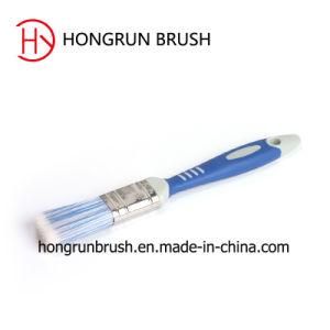Rubber Plastic Handle Synthetic Filament Paint Brush (HYP064)