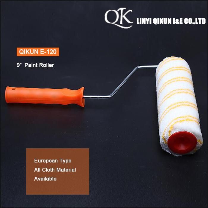 E-119 Hardware Decorate Paint Hand Tools Acrylic Polyester Mixed Blue Yellow Double Strips 9" Paint Roller