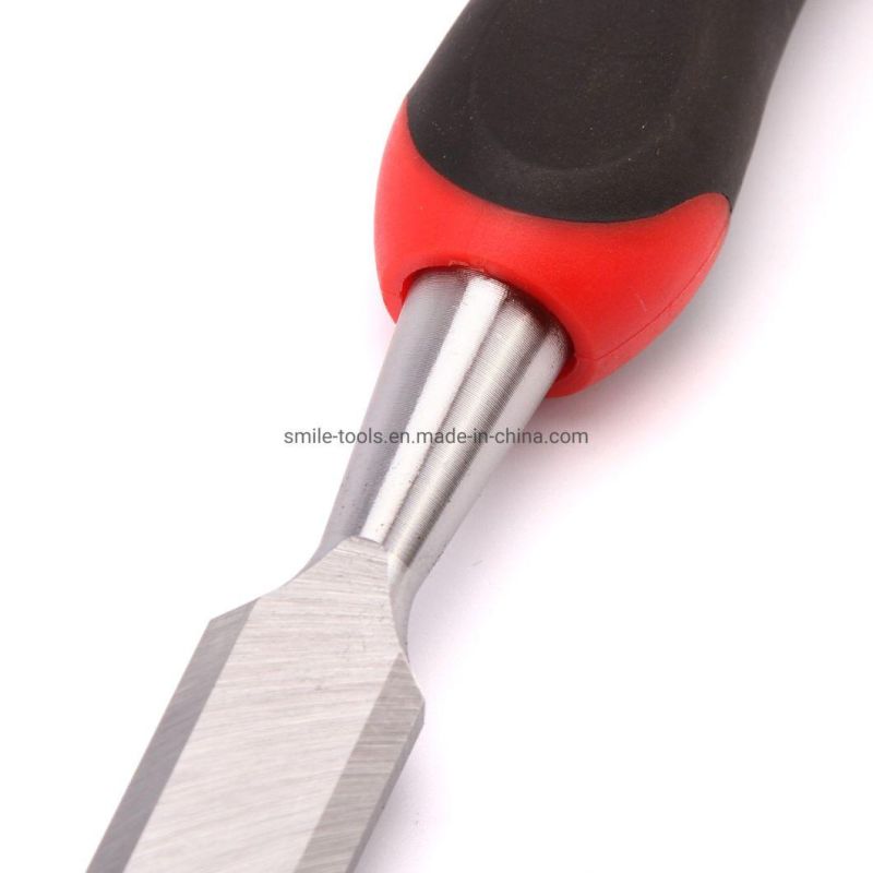 3/4 Inch Wood Carving Chisel with TPR Bicolor Handle