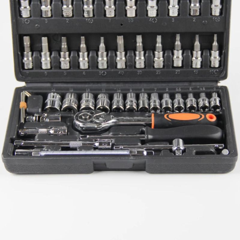 46PCS Combination Wrench Socket Hand Tools Repair Tools Set