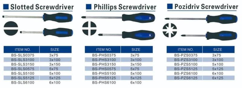3mm 5mm Phillip Screwdriver Hand Tools for Repairing or Household