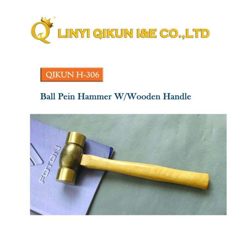 H-253 Construction Hardware Hand Tools Fibreglass Rubber Handle German Type Machinist′s Hammer