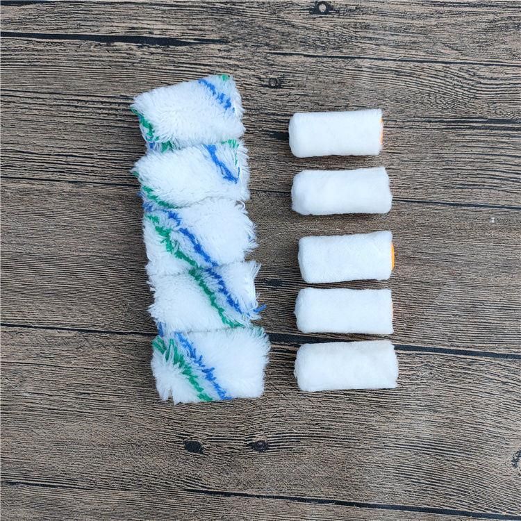 2 Inch Mini Repair Paint Roller Cotton Material Pating Brush Set