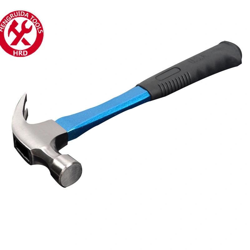 Knurling One Piece Claw Hammer Wood Handle Mini Toy Claw Hammer