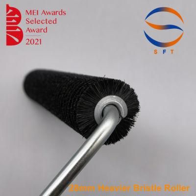 28mm Heavier Bristle Rollers with Plastic Hand Shank FRP Tools
