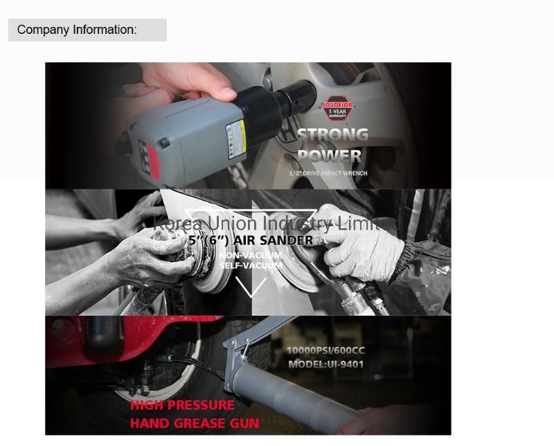 Pistol Grip Powerful 1/2" Pneumatic Impact Car Repair Wrench Ui-1004