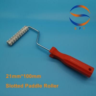 21mm Diameter 4&prime;&prime; Length Aluminium Slotted Paddle Rollers for FRP