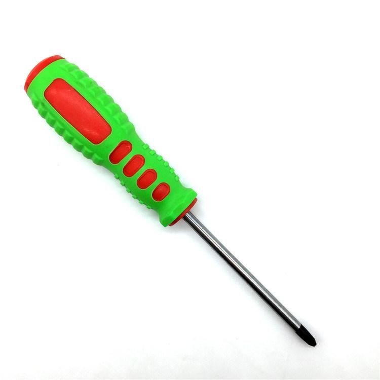 Colorful PVC Handle Double Head Phillips Flat Screwdriver