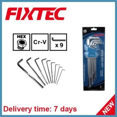 Fixtec L Shaped 9PS Set CRV Hex Key Wrench