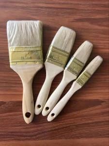 White Bristle Paint Brush with Wooden Handle Indonesia