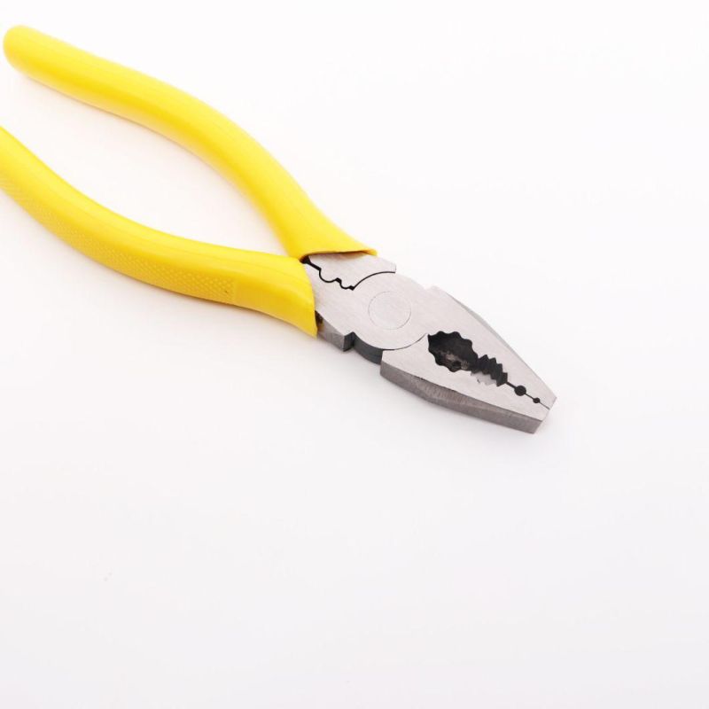 6" 8"10" Made of Screw-Thread Steel Durable Combination Pliers with PVC Handles