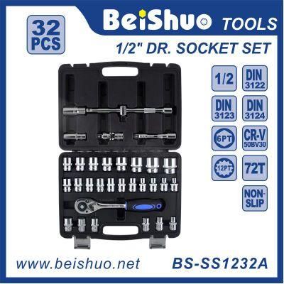 Hand Tool Set Chrome Vanadium Ratchet Socket Set