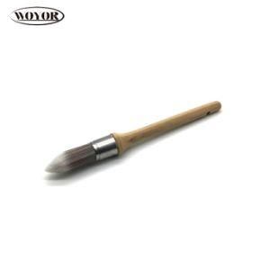 Round Head Brush with Stainsteel Iron Beech Handle