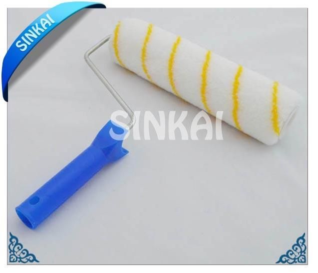 High Quality Pure Polyester Plastic Handle Multi-Sizes Paint Roller Brush