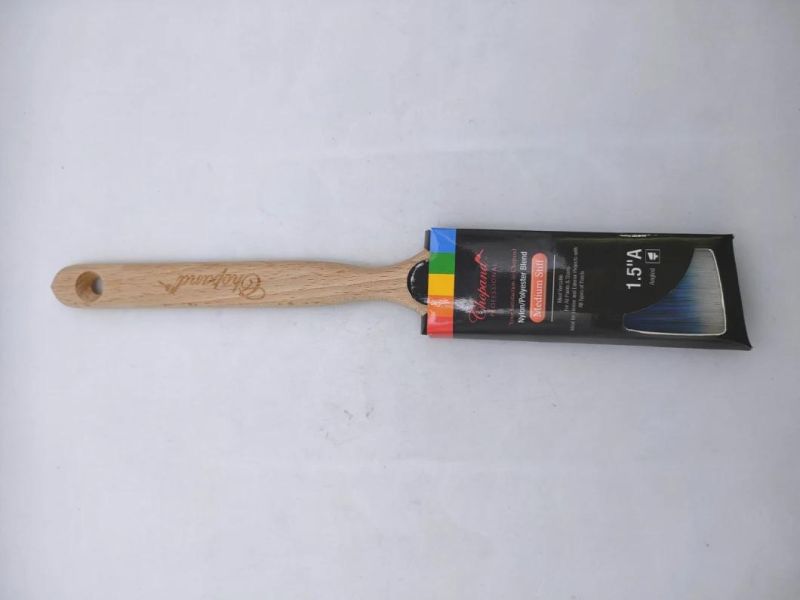 100% Natural Boild Bristle with Wooden Handle 1.5inch Paint Brush