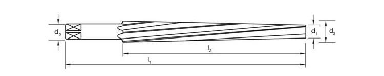 DIN9 HSS Taper Pin Hand Reamer 1: 50
