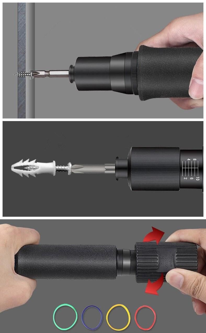 T50pb Air Tools Reversible Screwdriver Torque Adjustable Air Screwdriver Auto Shut off Pneumatic Screw Driver