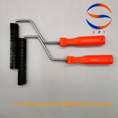 Customized Bristle Rollers with Plastic Handles Hand Tools for Laminating