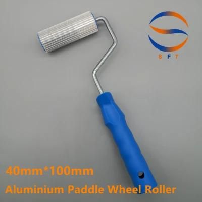 40mm Diameter Aluminium Paddle Wheel Rollers GRP Tools for FRP Laminating