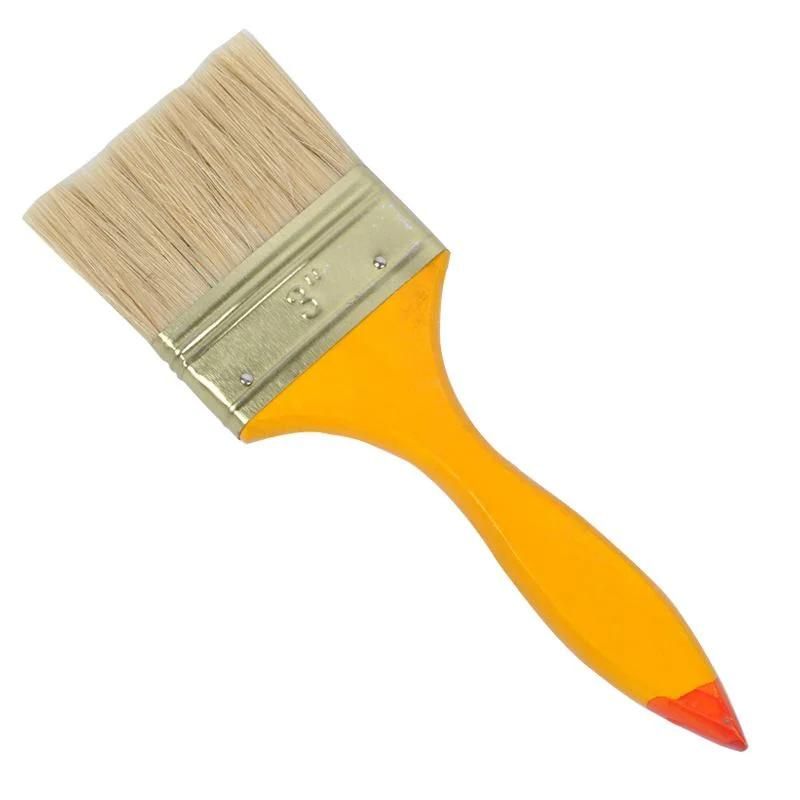 Flat Paint Brushes Wooden Handle Painting Brush Flat Bristle