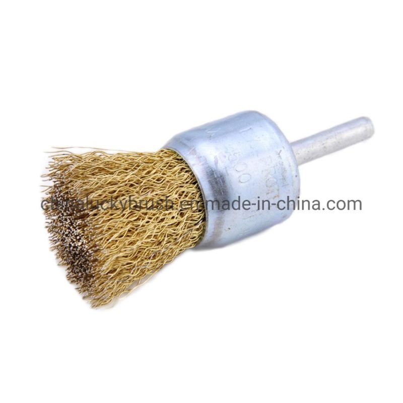50mm Shaft Stainless Steel End Wire Polishing Brush (YY-437)