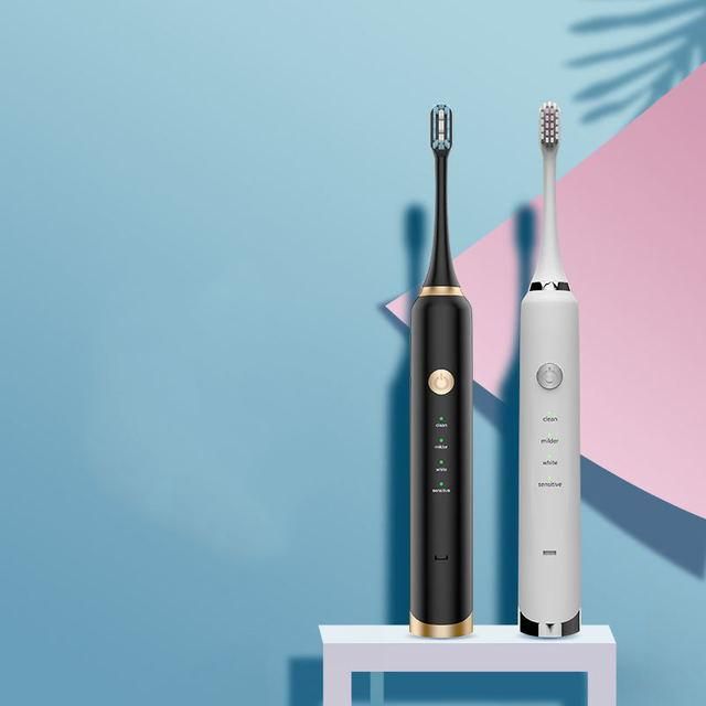 Electric Household Intelligent Adult Soft Bristle Rechargeable Toothbrush with 16 Gear Adjustment