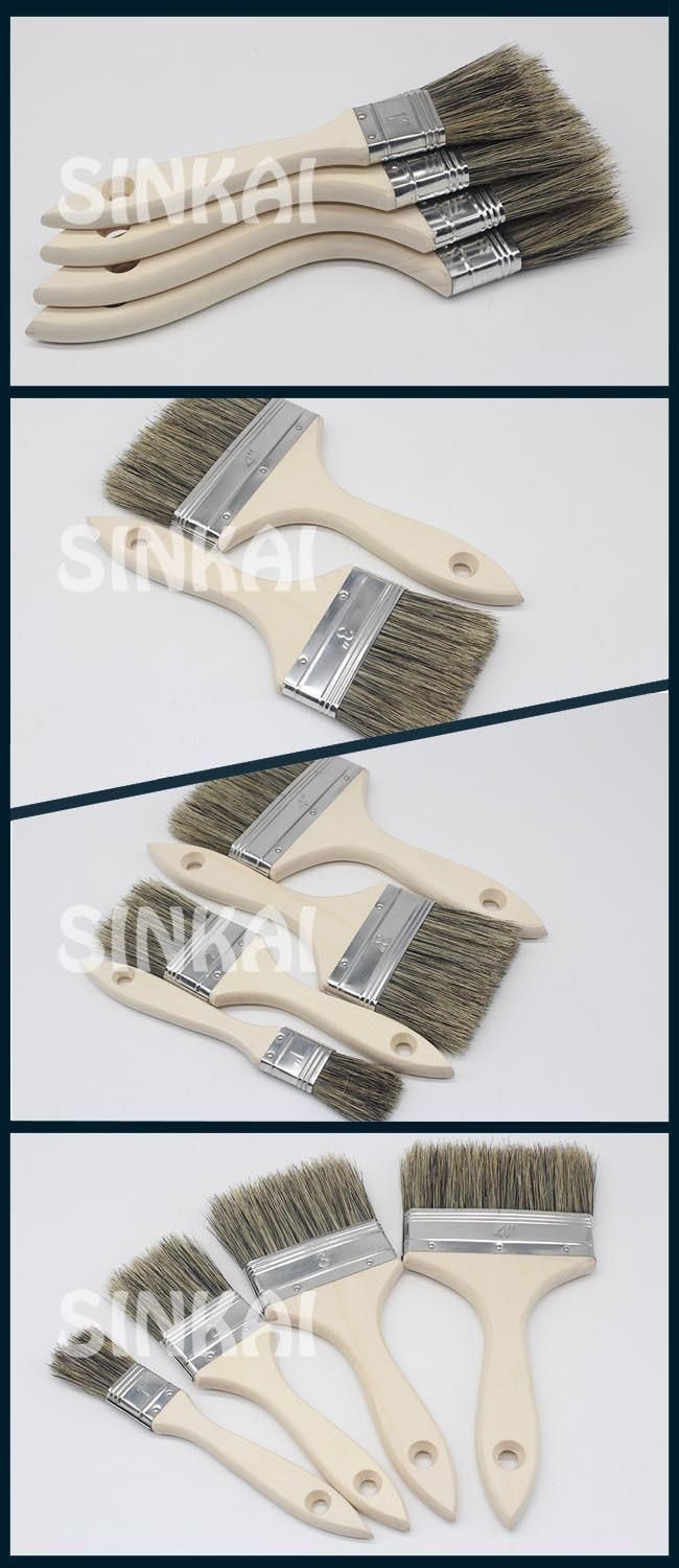 Top Grade Bristle Painting Brush with Plastic Handle