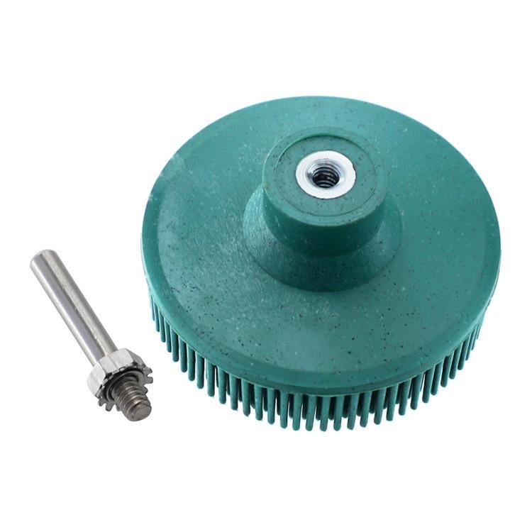 Electric Drill Disc Brush Emery Rubber Abrasive Brush Deburring Polishing Brush