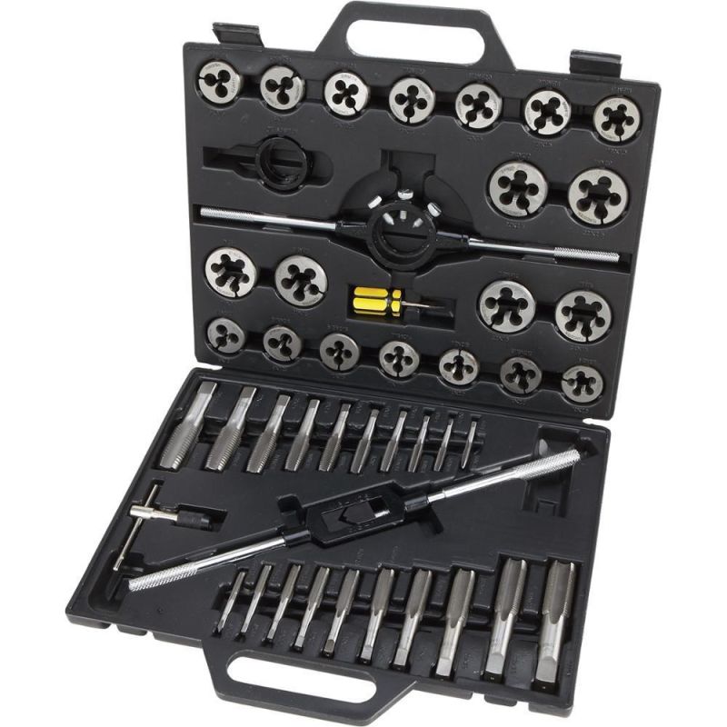 45PCS HSS Alloy Steel Metric Tap and Die Kit