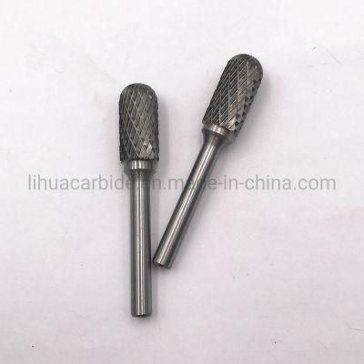 Sc Cylindrical Ball Nose Tungsten Carbide Burrs with Cross Insection