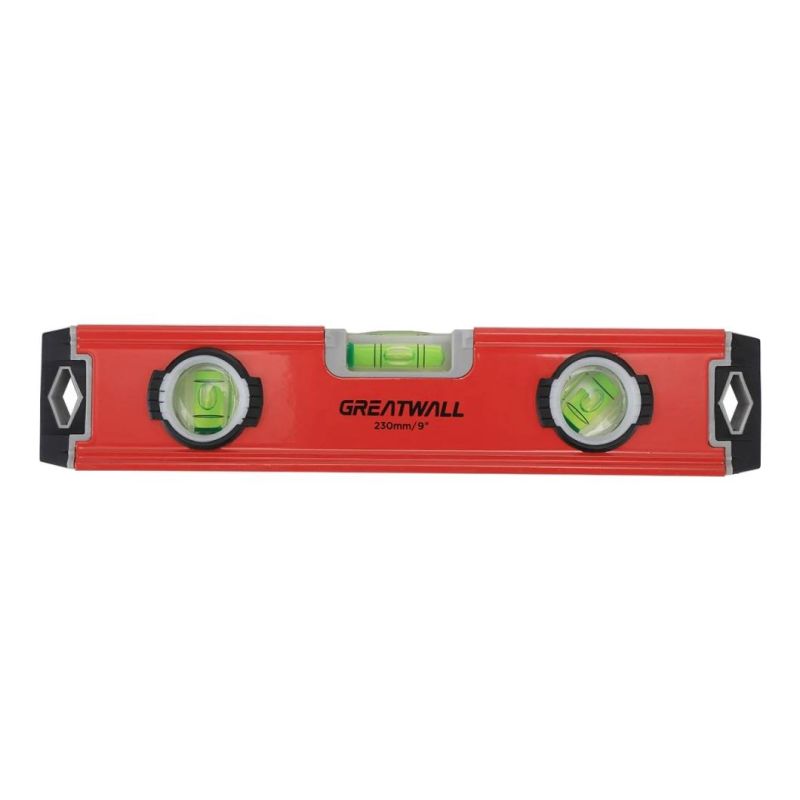 Great Wall High Accuracy 230mm/9′ ′ Aluminium Mini Levels Magnetic Spirit Level