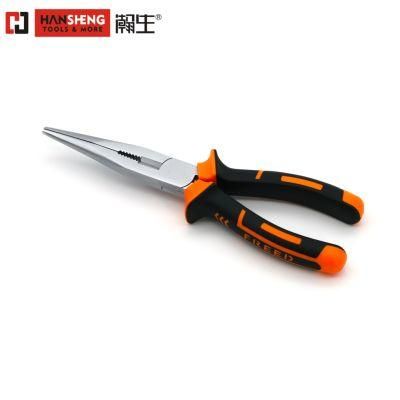 Hand Tools, Hardware Tools, Combination Pliers 6&quot;, 7&quot;, 8&quot;, Made of Carbon Steel, Pearl-Nickel Plated, Nickel Plated PVC Handles, German Type, Cr-V