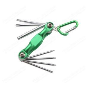 Cr-V 7PCS Folding Torx Key Set Wrench Aluminum Handle for Hand Tools