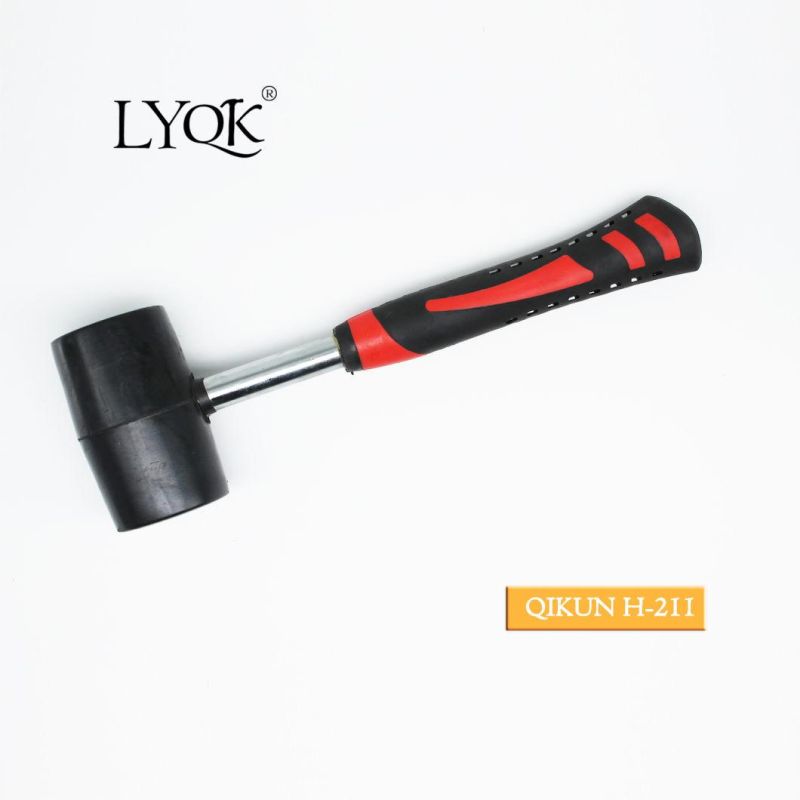 H-210 Construction Hardware Hand Tools Plastic Coated Handle German Type Stoning Stone Hammer