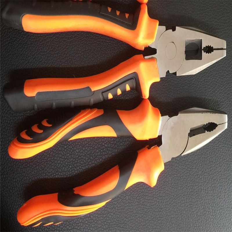 Double Color Handle Cutting Combination Plier with High Quality