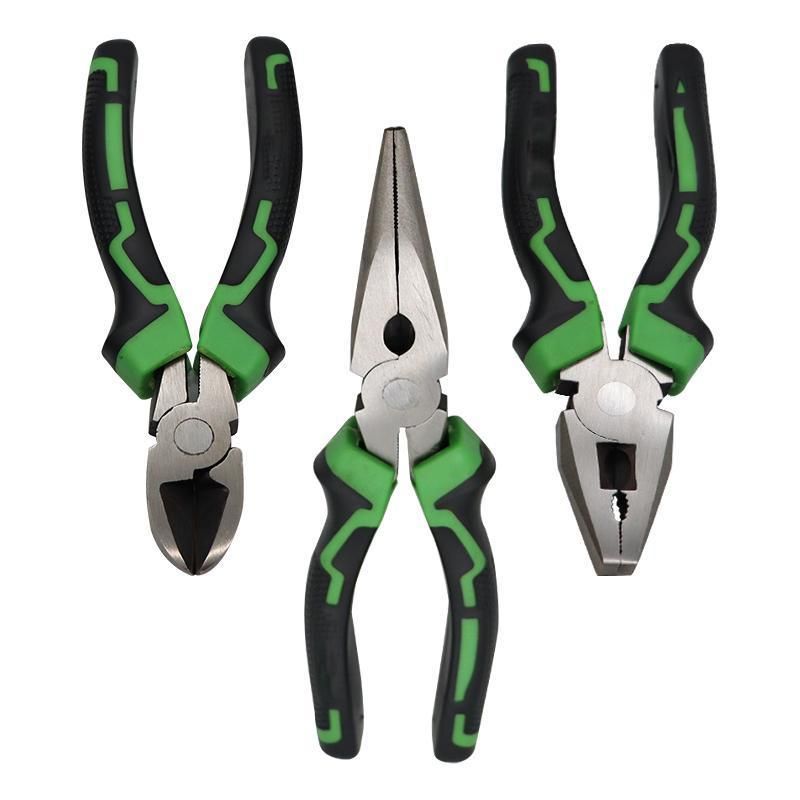 Wire Side Cutter Alicate Hand Tool Pliers Long Nose Diagonal Cutting Combination Pliers High Quality Hardware Tools Industrial Combination Pliers