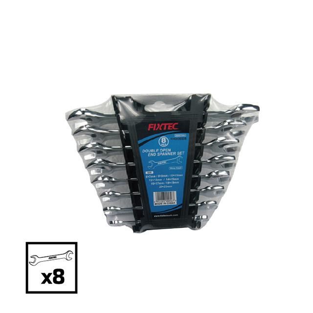 Fixtec Mirror Finish Double Open End Spanner Set