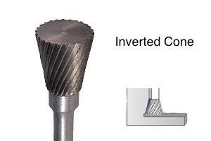 Full line of carbide rotary burrs for deburring