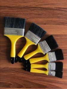 Black Bristle Paint Brush with Plastic Handle