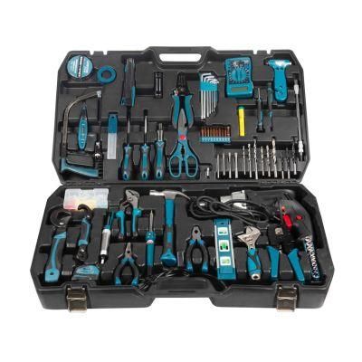 55PCS Electric Cordless Drill Set Power Hand Tool Kit Sets in Transparent Blow Case