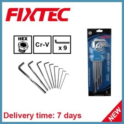 Fixtec Hand Tools 9PS Set CRV Hex Key Wrench