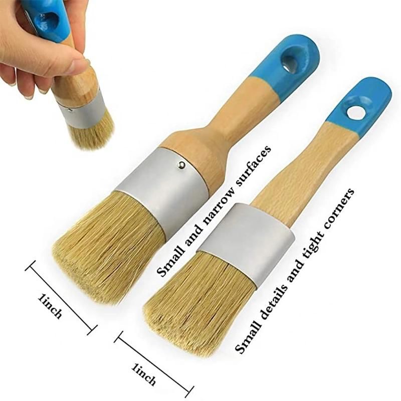Hot Sale Professional 2PCS Paint Brushes with No Loss of Bristle Paintbrush Heads
