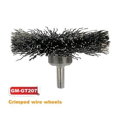 Crimped Steel Wire Wheel Brush for Grinding and Cleaning (GM-GT207)