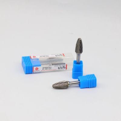 Solid Carbide Burrs with machine ground cutting flutes