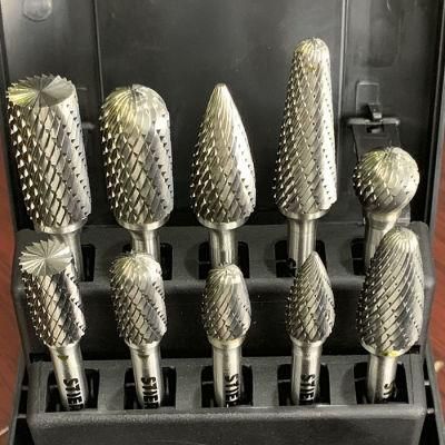 Full Line 13 Head Shapes Tungsten Rotary Carbide Bur with Kit Box