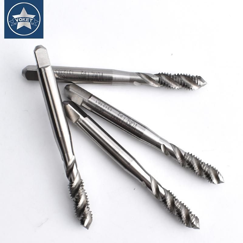 Hsse-M35 Needle Thread Spiral Fluted Tap Sm 3/32 1/8 9/64 11/64 3/16 13/64 15/64 1/4 9/32 3/8 Machine Screw Thread Tap