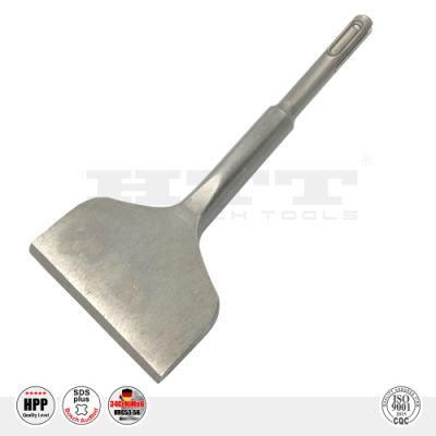 Supreme Alloy Steel Bent Spade Head 75mm Wide Tile Chisel SDS Plus for Tile Ceramic Porcelain Slab Breakage