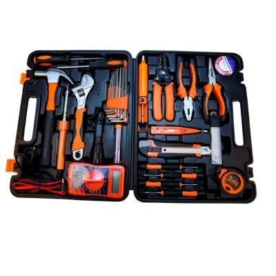 Behappy 24PCS Household Tool Kit, General Home/Auto Repair Tool Set with Solid Carrying Tool Box